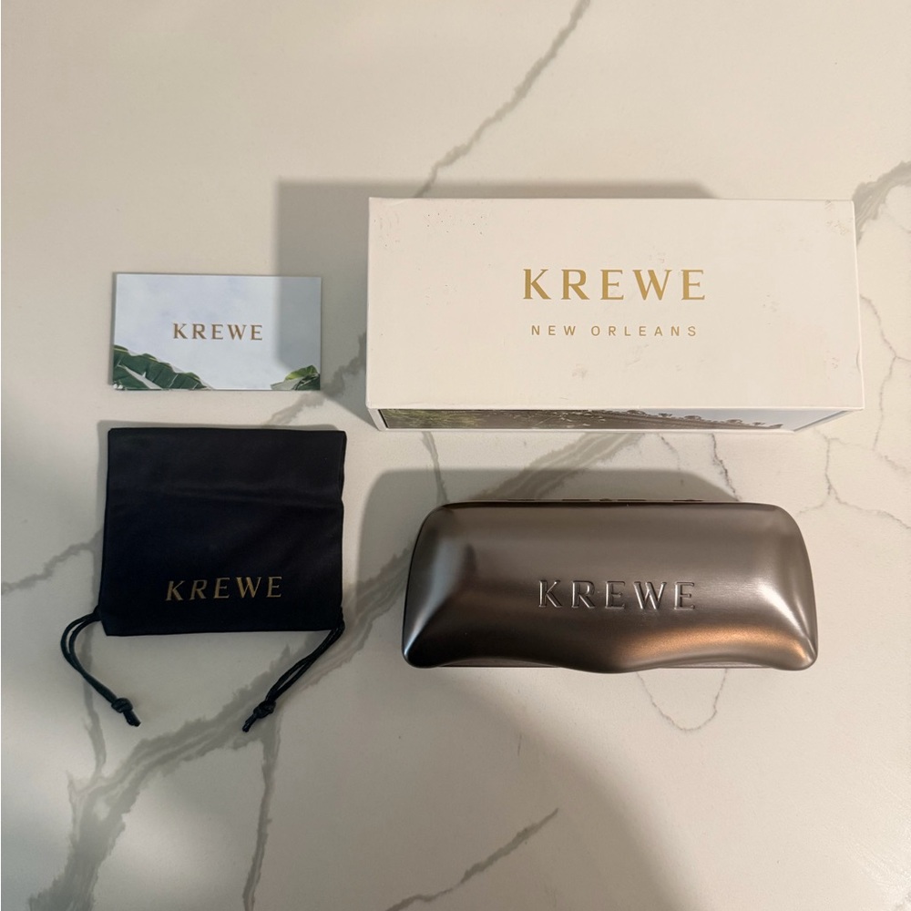 KREWE STL II Sunglasses, Case and Box